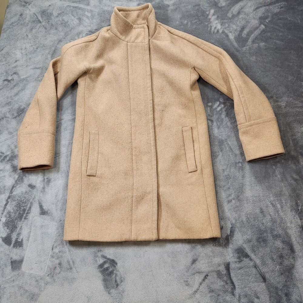 J. Crew Factory Camel Tan Wool-Blend Coat